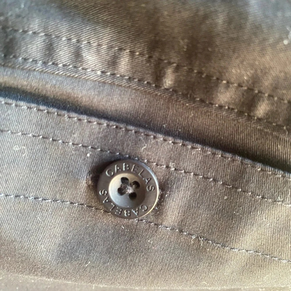 Cabela’s Size 12 Black Chino Shorts 7” Inseam 98% Cotton High Waist 36” Waist - Picture 9 of 11